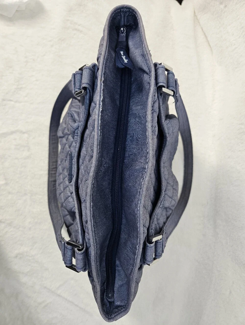 Vera Bradley Quilted Navy Tote Bag